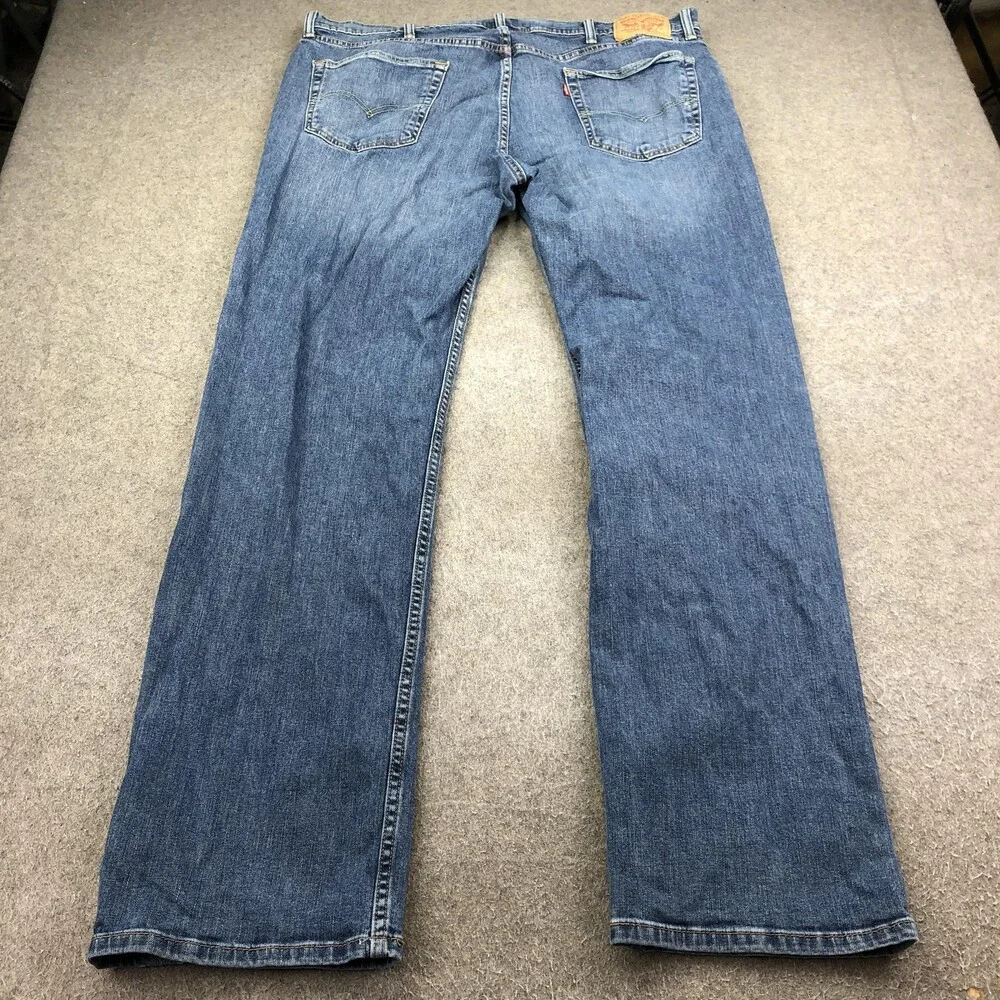 Levis 559 Jeans Mens 42x36 Blue Medium Wash Relaxed Straight Denim Pants Casual